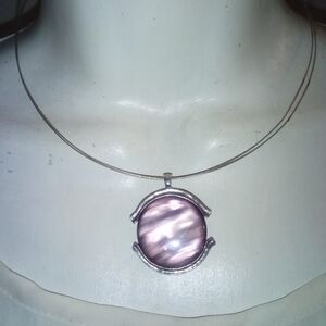 Elegant Purple Pendant Necklace